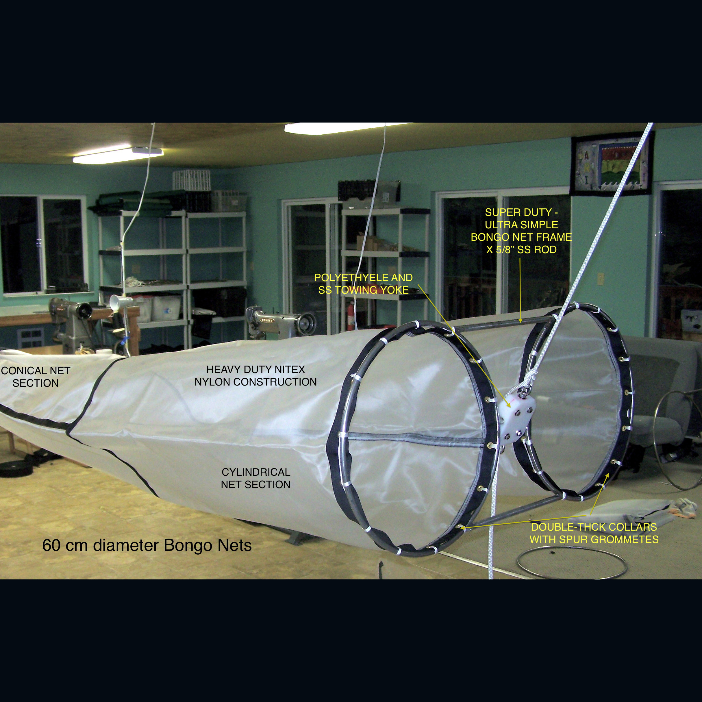 Bongo Plankton Net 60 cm Diameter